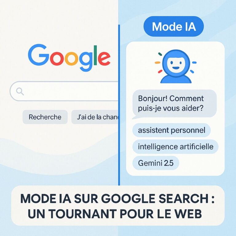Mode IA sur Google Search l’assistant personnel intelligent