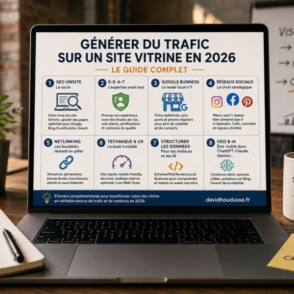 Générer du trafic sur un site vitrine en 2026 : le guide complet