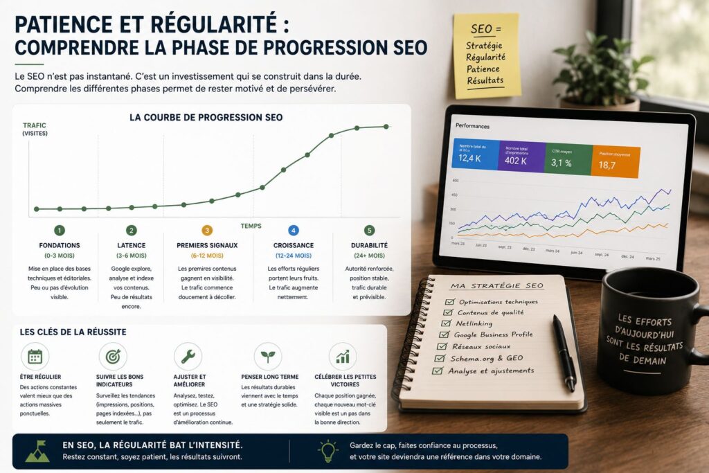 Patience et régularité - comprendre la phase de progression SEO